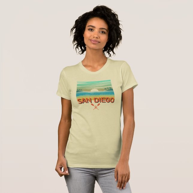 Camiseta Design de San Diego - Ajustado fino Canvas T, Bell (Frente Completa)