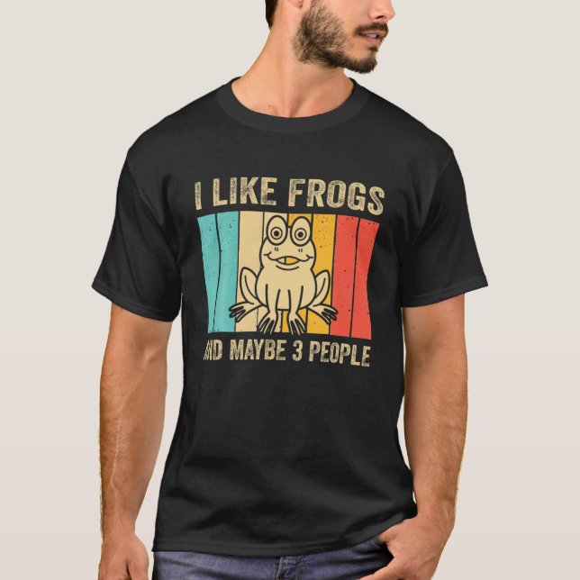 Camiseta Design De Sapo Para Homens Do Sapo Anfíbio (Frente)