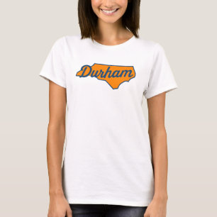 Camiseta Design de Script de Durham North Carolina - Forma 