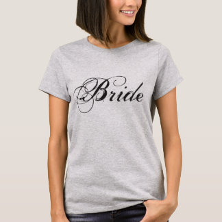 Camiseta Design de Script de Noiva Elegante para Presentes