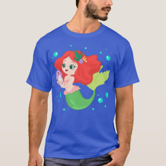 Camiseta Design de Sereia Bonita
