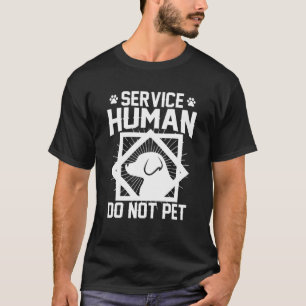 Camiseta Design de Serviço Humano Não Coloque Cachorro En