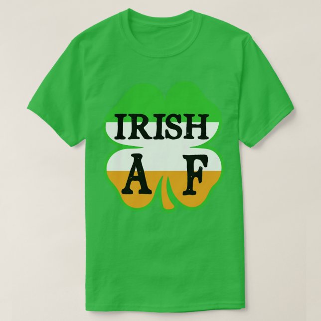 Camiseta Design de shamrock AF irlandês (Frente do Design)