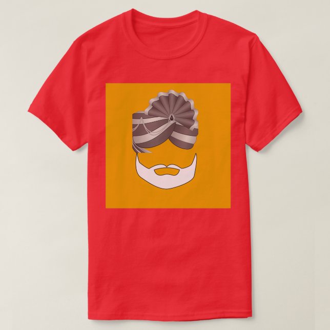 Camiseta Design de Sikh 1 (Frente do Design)