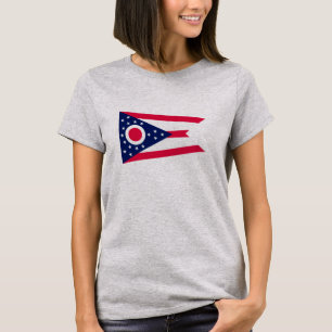 Camiseta Design de Sinalizador do Estado de Ohio