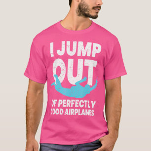 Camiseta Design De Skydiving Engraçado Para Homens Mulheres