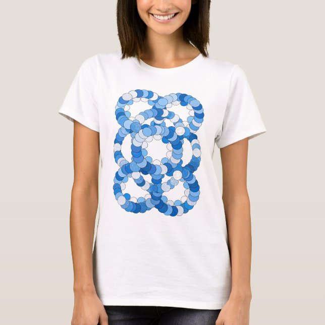 Camiseta Design de slogan BLUE ICE Azul Chic (Frente)