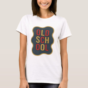 Camiseta Design de slogan Chic Gold OLD SCHOOL