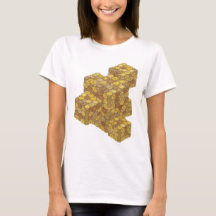 Camiseta Design de slogan de moedas cinza impressionante