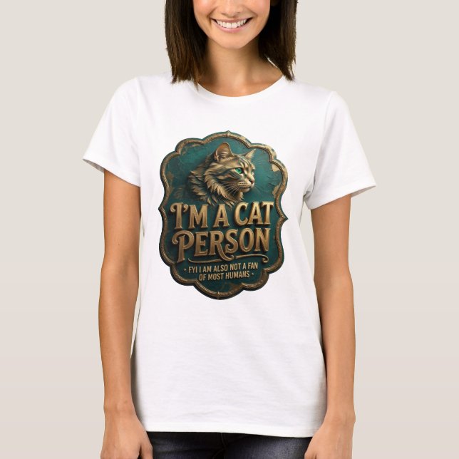 Camiseta Design de slogan Dynamic Gold EU SOU UMA PESSOA DE (Frente)