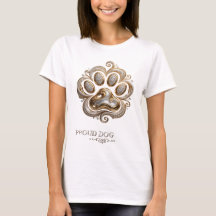 Design de slogan PROUD DOG impressionante em ouro