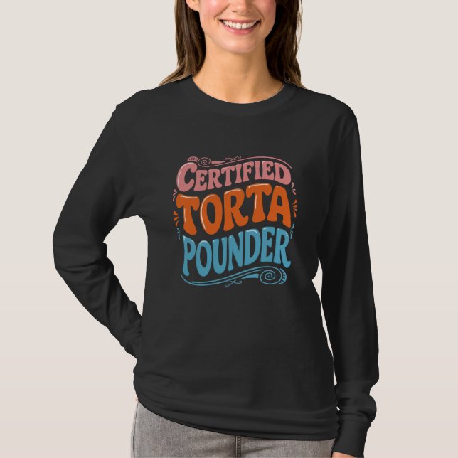 Camiseta Design de solha da Torta Certificada (Frente)