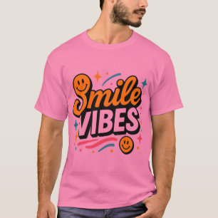 Camiseta Design de sorriso retrô Smile Vibes