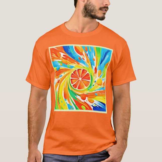 Camiseta Design de Splash de Giro Citrus (Frente)