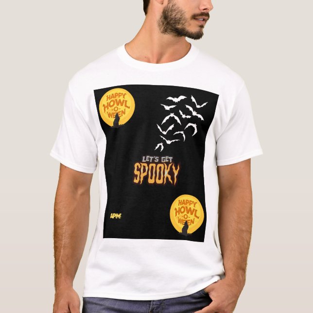 Camiseta Design de Spooky Halloween (Frente)