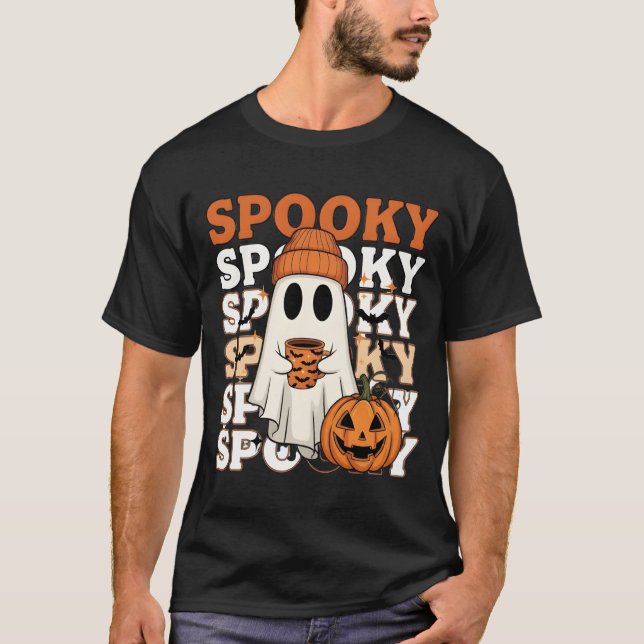 Camiseta Design de Spooky Halloween (Frente)