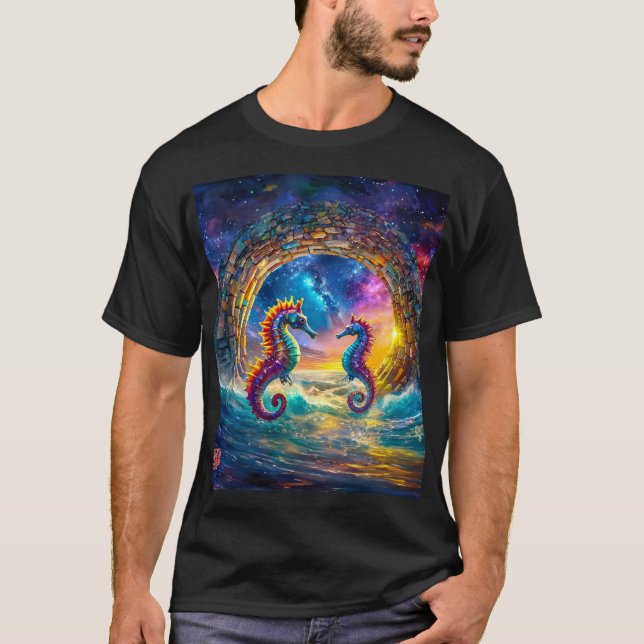 Camiseta Design de StarGate Seacavalo por Rich AMeN Gill (Frente)