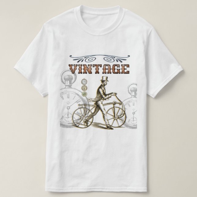 Camiseta Design de Steampunk Vintage (Frente do Design)
