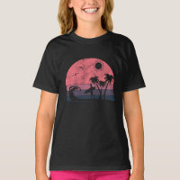 design de surf retrô silhueta de surfista