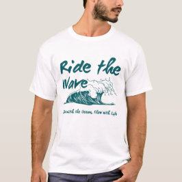 Camiseta Design de Surf Ride the Wave
