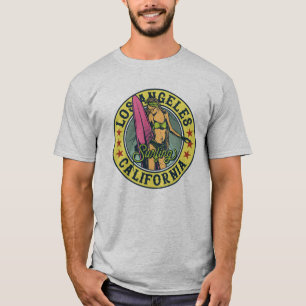 Camiseta Design de Surf Vintage de Los Angeles