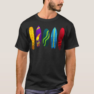Camiseta Design De Surfboard Engraçado Para Homens Mulheres