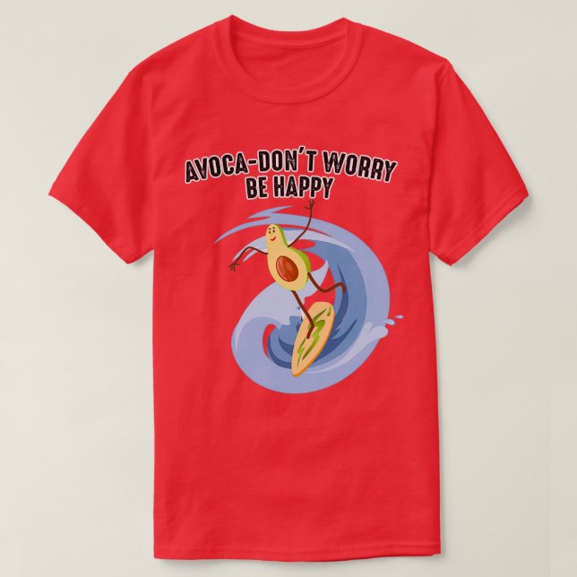 Camiseta Design De Surfe Engraçado Para Avocado Amantes Fo (Frente do Design)