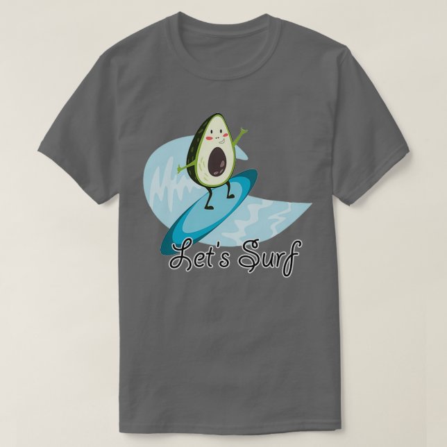 Camiseta Design De Surfe Engraçado Para Avocado Amantes Fo (Frente do Design)