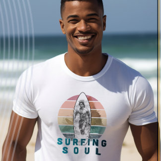 Camiseta Design de Surfista de Alma de Surfe