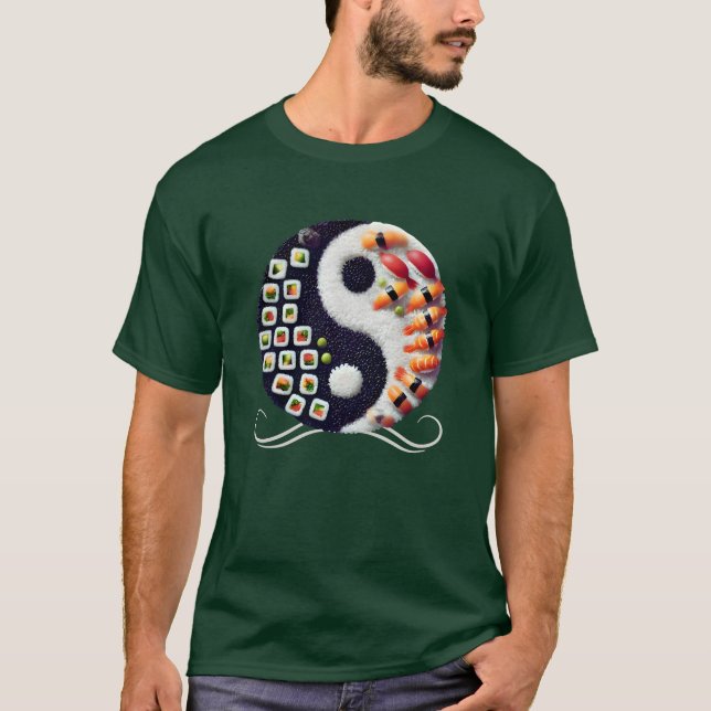 Camiseta design de sushi engraçado para ventiladores (Frente)