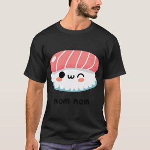 Camiseta Design de Sushi Fofo