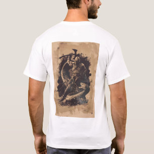 Camiseta Design de T-Shirt com Abstrato único