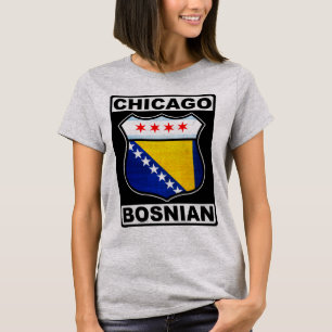 Camiseta Design de T-Shirt da Bósnia de Chicago