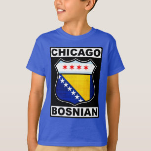 Camiseta Design de T-Shirt da Bósnia de Chicago