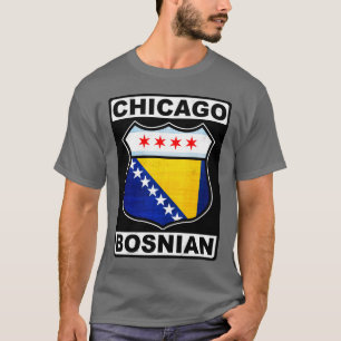 Camiseta Design de T-Shirt da Bósnia de Chicago