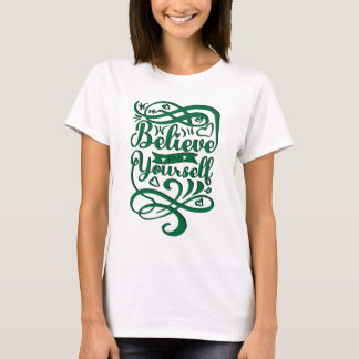 Camiseta Design de T-shirt de tipografia motivacional