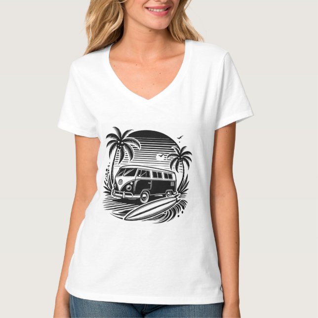 Camiseta Design de T-Shirt do Surf de  de Palma (Frente)