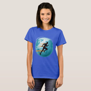 Camiseta Design de T-Shirt Global Runner.
