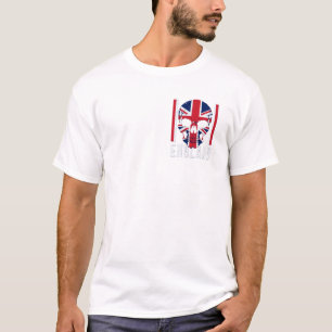 Camiseta Design de T-Shirt Gráfico de União Jack Skull