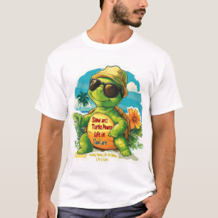 Camiseta Design de T-shirt legal da Tartaruga de Cartoon - 