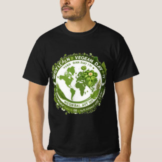 Camiseta Design de T-shirt pour la Journée Mondiale du Véga