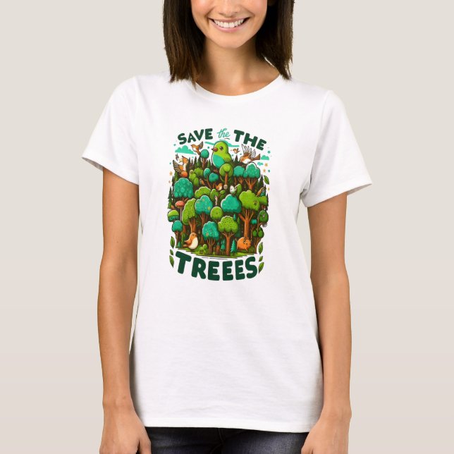 Camiseta Design de T-Shirt Protetor da Natureza (Frente)