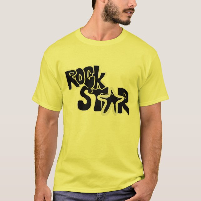 Camiseta design de t-shirt Roll n Rock Star Rock legal (Frente)