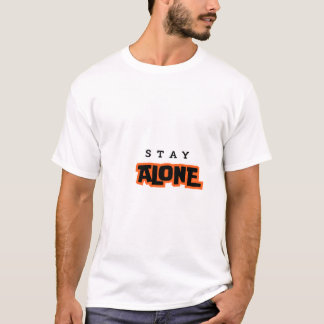 Camiseta design de t-shirt sozinha