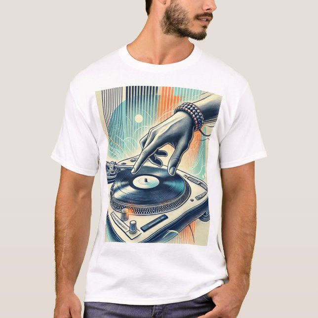 Camiseta Design de T-Shirt Turntable DJ (Frente)