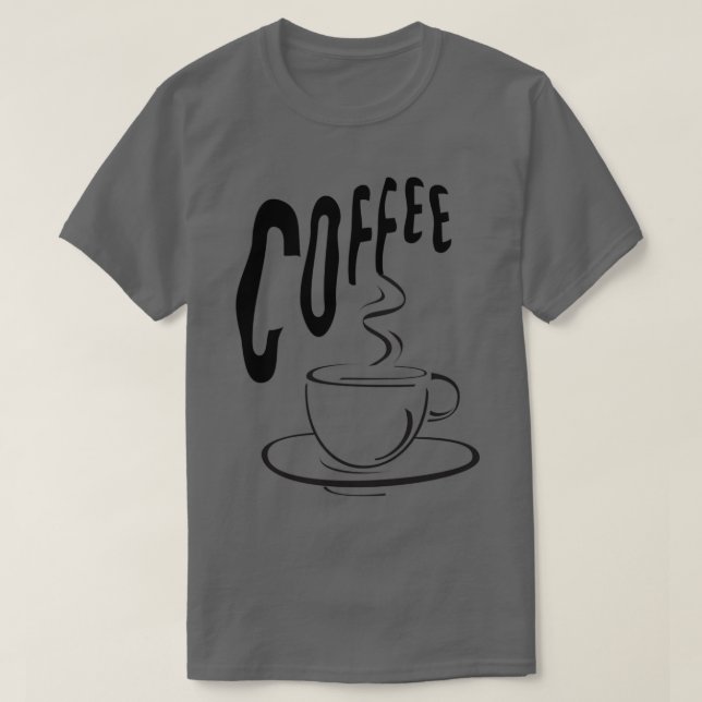Camiseta Design de Taça de Café (Frente do Design)