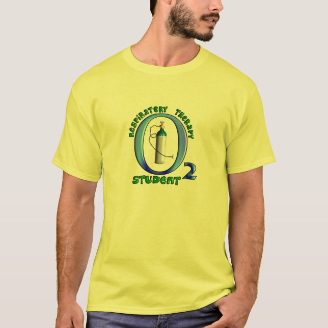 Camiseta Design de tanque respiratório do O2 do estudante (Frente)