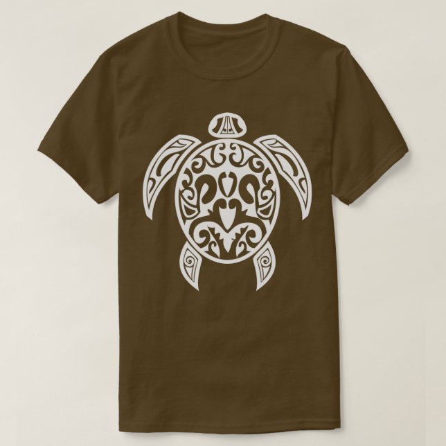Camiseta Design de Tartaruga Tribal (Frente do Design)