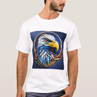 Camiseta "Design de Tatuagem de Águia Feroz - Força, potênc