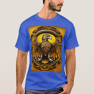Camiseta Design de Tatuagem de Águia Fierce - Energia e Pro